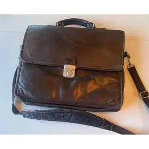 Pelle studio leather laptop bag hotsell